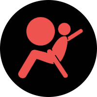 Dit icoontje zal op het dashboard verschijnen als er defecten zijn met de airbag. Pas op: bij een aanrijding kan een niet werkende airbag voor ernstig letsel zorgen. Zorg er dus voor dat dit defect zo snel mogelijk verholpen wordt. Dit icoontje zal op het dashboard verschijnen als er defecten zijn met de airbag. Pas op: bij een aanrijding kan een niet werkende airbag voor ernstig letsel zorgen. Zorg er dus voor dat dit defect zo snel mogelijk verholpen wordt.